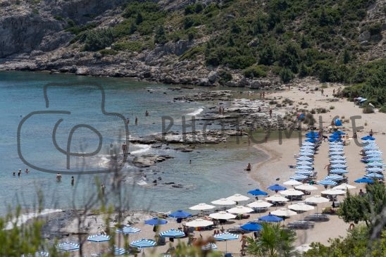 Nudist beach from Rodos, Greece, 2023